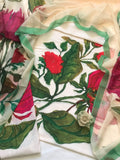 Digital Printed 3 Piece Swiss Cambric Cotton  With Silk Dupatta - SN-12