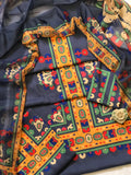 Digital Printed 3 Piece Swiss Cambric Cotton  With Silk Dupatta - SN-14