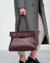 Flap Shoulder Bag Maroon