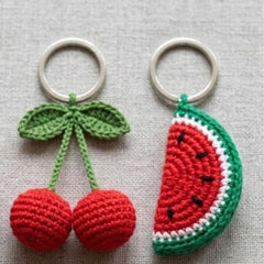 PAIR OF WATERMELON + CHERRY
