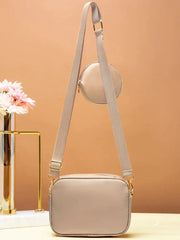 Chevron Quilted Square - Beige