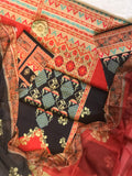 Digital Printed 3 Piece Swiss Lawn With Silk Dupatta - SN-27