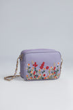 Kashmiri Tulips Sling Bag - Lilac