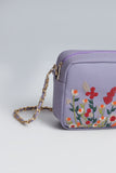 Kashmiri Tulips Sling Bag - Lilac