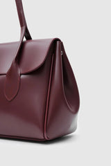 Flap Shoulder Bag Maroon