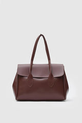Flap Shoulder Bag Brown