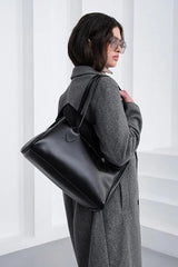 Flap Shoulder Bag Black