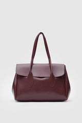 Flap Shoulder Bag Maroon