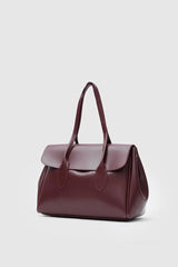 Flap Shoulder Bag Maroon